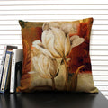 Axyaa Retro Flowers Pattern Cushion Cover - European & American Style Pillow Case