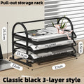 Axyaa Multi-layer Metal Mesh File Tray, Drawer-style Document Holder for Office Desk