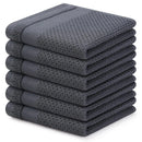 Axyaa 6Pcs Soft Cotton Kitchen Towels | Super Absorbent Dishcloth Set