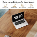 Axyaa Farmhouse Wood Office Computer Desk, 70 Inch Executive Desk for 1-2 Person