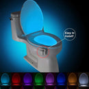 Axyaa Motion Sensor LED Toilet Night Light 8 Colors Changing Bowl Illumination