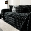 Axyaa Rabbit Plush Sofa Towel: Soft, Warm, Luxurious Velvet Throw Blanket