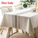 Axyaa Nordic Linen Tablecloth: Small Fresh, Simple, Rectangular Dining Table Cover
