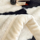 Axyaa Checkerboard Double Layer Fleece Blanket - Soft & Warm Plush Throw Blanket