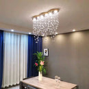 Axyaa Modern Crystal Chandelier for Dining Room - LED Luxury Cristal Ball Home Decor Lighting