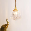 Axyaa Diamond Glass LED Pendant Lamp for Home Indoor Lighting