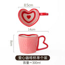 Axyaa French Ceramic Hand Pinch Bow Mug - Cute Breakfast Tea Cup Gift