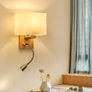 Axyaa Wood Iron LED Wall Lamp for Living Room Bedroom Sconce Nightlight