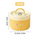 Axyaa Insulated Stainless Steel Bento Lunch Box with Tableware, Microwave Safe