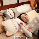 Axyaa Cute Cat Doll Plush Toy Sleeping Pillow Leg Clamping Long Girl Doll