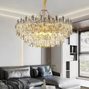 Axyaa Crystal LED Ceiling Chandeliers for Elegant Home Lighting