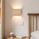 Axyaa Walnut Wood LED Wall Lamp for Room Decor & Lighting