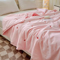 Axyaa Embroidered Washed Cotton Quilt - Machine Washable Summer Quilt