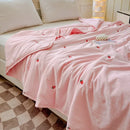 Axyaa Embroidered Washed Cotton Quilt - Machine Washable Summer Quilt