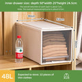 Axyaa Brown Drawer Storage Organizer Boxes for Clothes, Toys, and Shoes