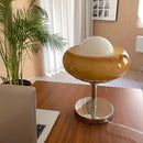 Axyaa Egg Tart Lamp: Retro Medieval Style Creative Luxury Floor & Table Lamp Set