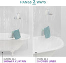 Axyaa 9-Pocket Bath Organizer & PEVA Shower Curtain Liner for Water-Resistant Storage