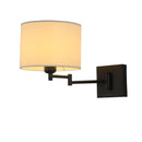 Axyaa Swing Arm Wall Lamp: Modern Iron Foldable Light for Bedroom, Study & Hotel