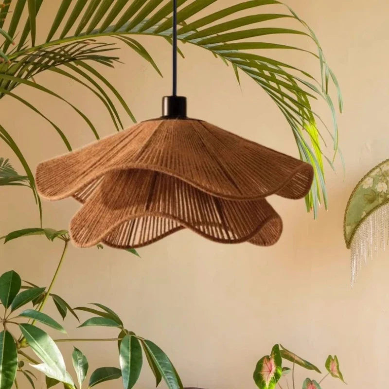 Axyaa Wabi Sabi Hemp Pendant LED Lights - Nordic Japanese Design