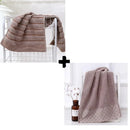 Axyaa 100% Cotton Hand Face Towels Set: White Brown Grey Blue Mixed Color Hotel Home Bath Towel Washcloth Set