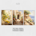 Italian Lemon Plant Retro Watercolor Canvas Wall Art Prints by Axyaa