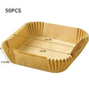 Axyaa Non-Stick Air Fryer Grill Mat: Rectangular Baking Tray Liner