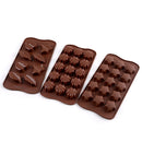 Axyaa 15-Hole Silicone Chocolate Mold: Creative Jelly Candy Cake Ice Grid Baking Mould