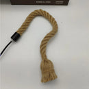 Axya Industrial Hemp Rope Pendant Lamp - Handwoven Restaurant Bar Cafe Decor