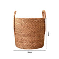Axyaa Woven Straw Basket Set for Storage, Picnics, and Laundry