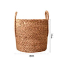 Axyaa Woven Straw Basket Set for Storage, Picnics, and Laundry