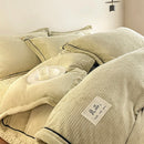 Axyaa Velvet Duvet Set: Warm Plush Comforter, Thick Blanket, Home Bedding, Winter