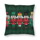 Nutcracker Doll Cushion Cover - Axyaa Square Throw Pillow for Christmas Home Decor