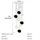 Axyaa Pebble Chandelier: Stylish Lighting for Living Room, Bedroom, Restaurant, Bar, Staircase