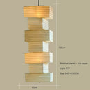 Axyaa Wabi Sabi Rice Paper Pendant Lights for Nordic Living Room Bedroom