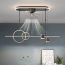 Axyaa Modern Ceiling Fan with LED Light & Control - Bedroom & Living Room Lighting