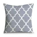 Axyaa Gray Lumbar Pillows - 45X45CM Damask Geometry Floral Stripes Plaids Print