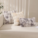 Axyaa Plush Tie-Dyed Fleece Pillowcase - Soft Sofa Cushion Cover