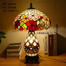 Tiffany Dragonfly Table Lamp Flower Art Deco by Axyaa