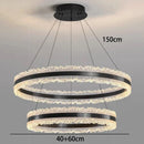 Axyaa Circular Ring Chandelier – Minimalist High-End Style Dining Room Living Room Light