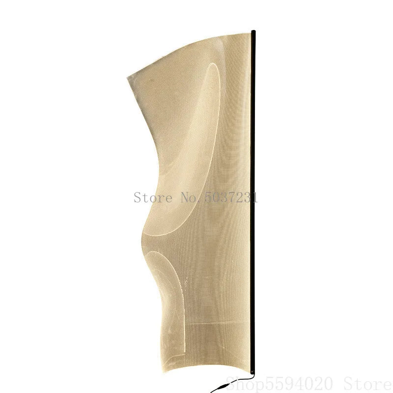 Axyaa Modern Grid Acrylic Floor Lamp for Designer Living Room Decor