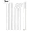 Axyaa High Borosilicate Glass Straw Set for Eco-Friendly Sipping