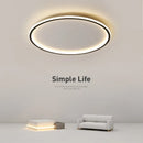 Axya Nordic LED Ceiling Light: Remote Control Chandelier for Bedroom, Living Room, Study Room