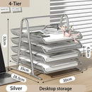 Axyaa Mesh Desk Tray Set for Office Organization and File Storage