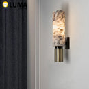 Axyaa Copper Wall Light with Marble Sconce for Modern Luxury Décor in Living Room