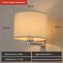 Axyaa Chinese Style Cloth Cover Wall Light for Bedroom Living Room Staircase