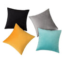 Axyaa Plush Velvet Waist Cushion Cover | Ultra Soft Decorative Pillowcase