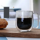 Axyaa Double Wall Glass Cup Set - Heat Resistant Borosilicate Glass Coffee Beer Cups