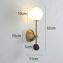 Axyaa Iron Art Wood Wall Light with G9 Bulbs: Nordic Bedroom Decor Lighting