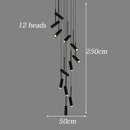 Axyaa Modern Stair Chandelier Pendant Light for Indoor Living Room Lighting
