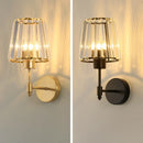 Axyaa Nordic Glass Wall Sconce Modern Lamp Black/Brass Bedside Entryway